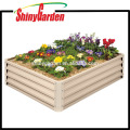 Metal Raised Garden Bed Kit - Erhöhte Pflanzer Box rechteckig für wachsende Kräuter, Gemüse, Blumen, Tin Material